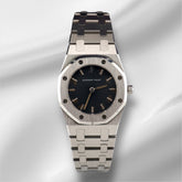 Audemars Piguet 26mm Royal Oak Black Dial Stainless Steel Watch 66007ST